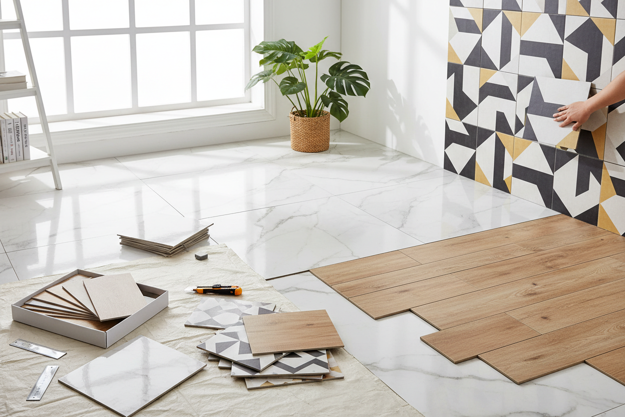 Vinyl Stick Flooring Tiles