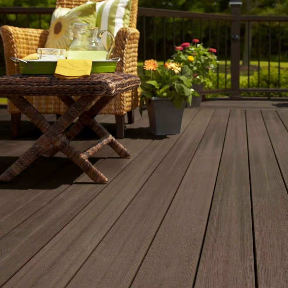 Coffee Brown WPC Decking Dubai | Garden Decking UAE