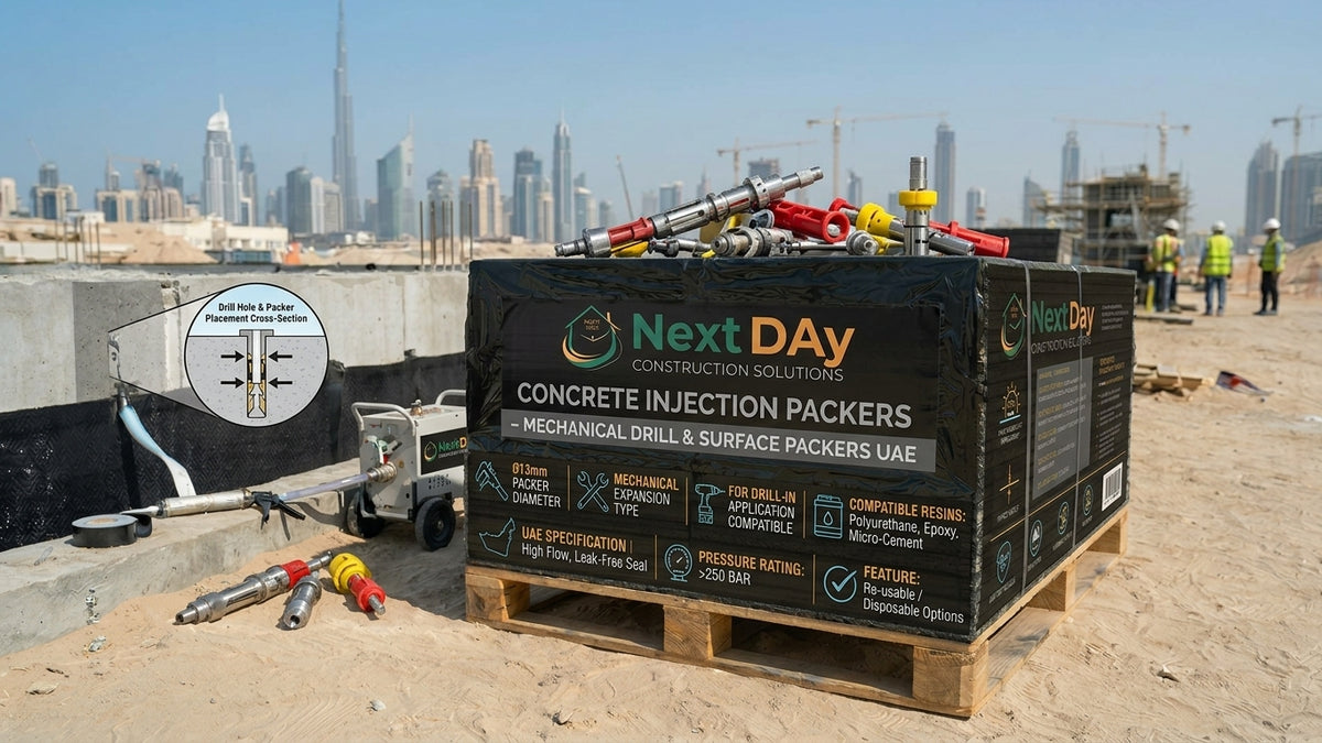 Concrete Injection Packers – Ø13mm Mechanical Drill & Surface Packers UAE