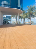 Light Oak WPC Decking Dubai | Natural Outdoor Decking UAE