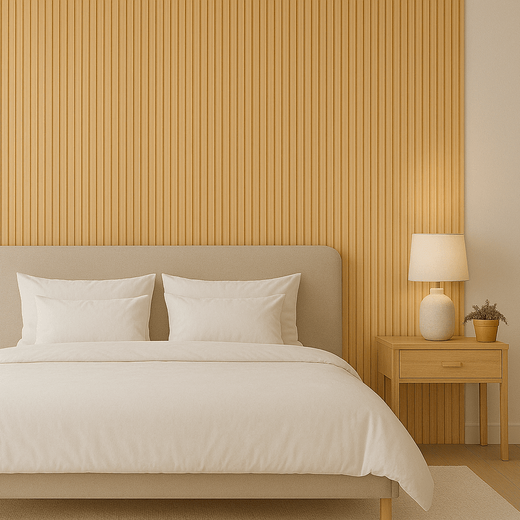 Natural Oak SPC Fluted Wall Panels