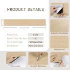 Scandinavian Oak Vinyl Stick Flooring Tiles